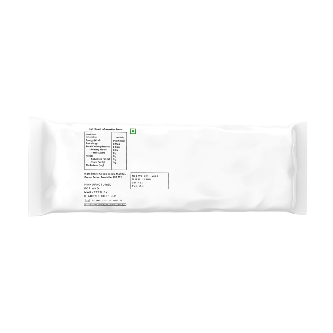 Sugar Free Baking Chocolate (55% Cocoa) Vegan | Gluten Free | Healthy | 1kg