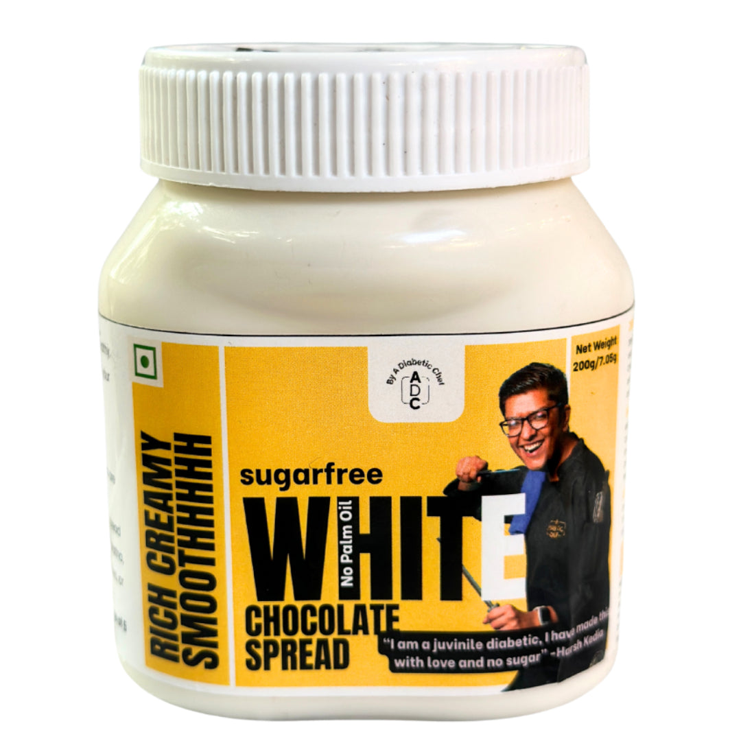 ADC Sugar Free White Chocolate Spread (No Palm Oil, No Sugar) 200g