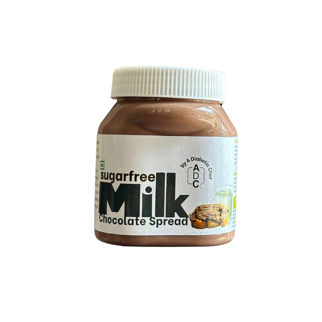 ADC Sugar Free Chocolate Spread Pack of 4 (No Palm Oil, No Sugar) - Milk, Hazelnut, Dark, White | 200g Each