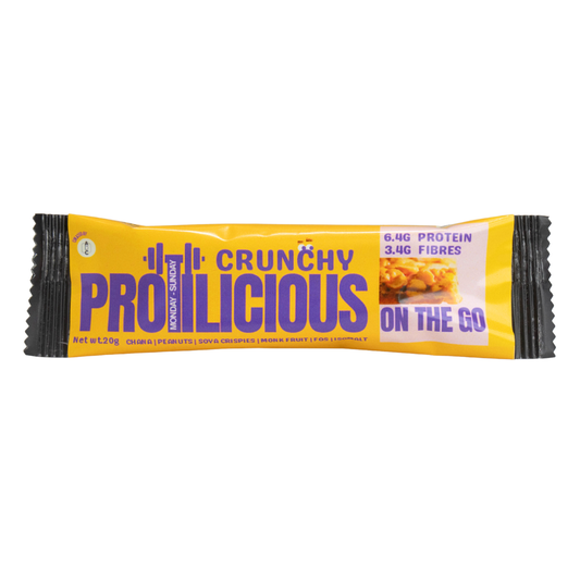 Crunchy Protein Bar | Low GI | Millets | Vegan (Pack of 5)