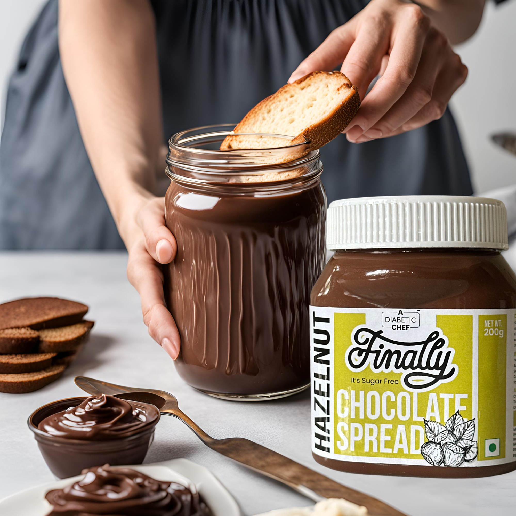 ADC Sugar Free Hazelnut Chocolate Spread (No Palm Oil, No Sugar) 200g thumbnail 4