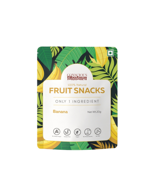Banana Fruit Snack - Freeze Dried Banana | (gramms) | Conscious Mithaiwala