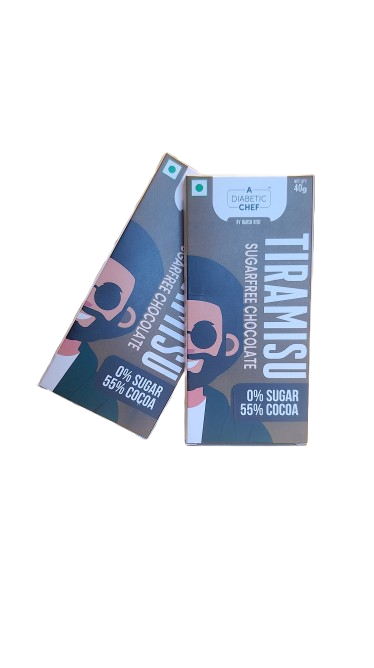 Tiramisu Sugar-Free Chocolate | A Diabetic Chef | Vegan, 40g