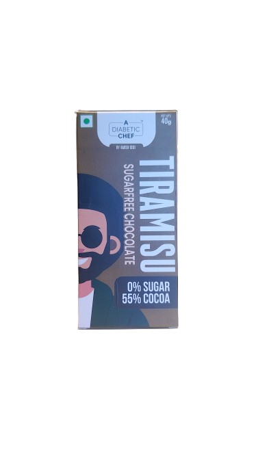 Tiramisu Sugar-Free Chocolate | A Diabetic Chef | Vegan, 40g