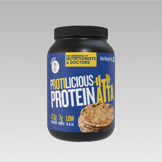 Protilicious - High Protein Atta | Low GI Atta | Millets | Vegan | 1 KG pack | 20 Servings