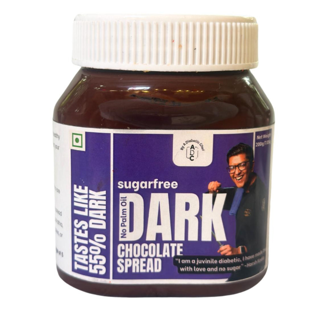 ADC Sugar Free Dark Chocolate Spread (No Palm Oil, No Sugar) 200g [Buy 1 Get 1 Free]