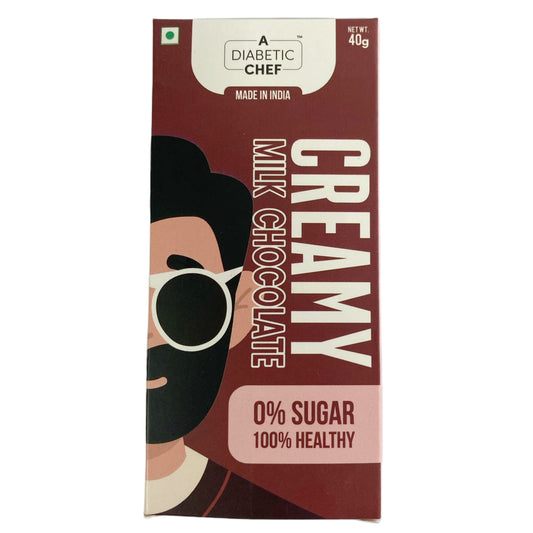 Creamy Milk Chocolate | A Diabetic Chef | Vegan, 40g