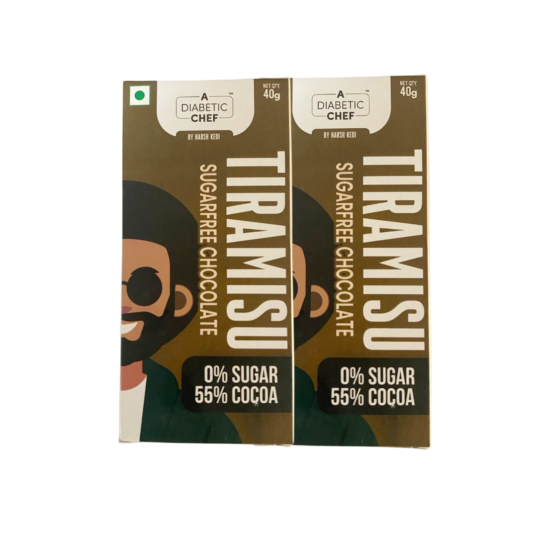 Tiramisu Sugar-Free Chocolate | A Diabetic Chef | Vegan, 40g