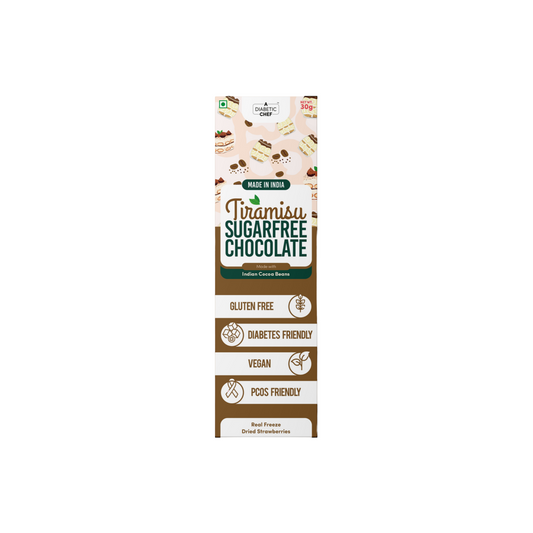 Tiramisu SugarFree Chocolate | A Diabetic Chef | Vegan, 30g