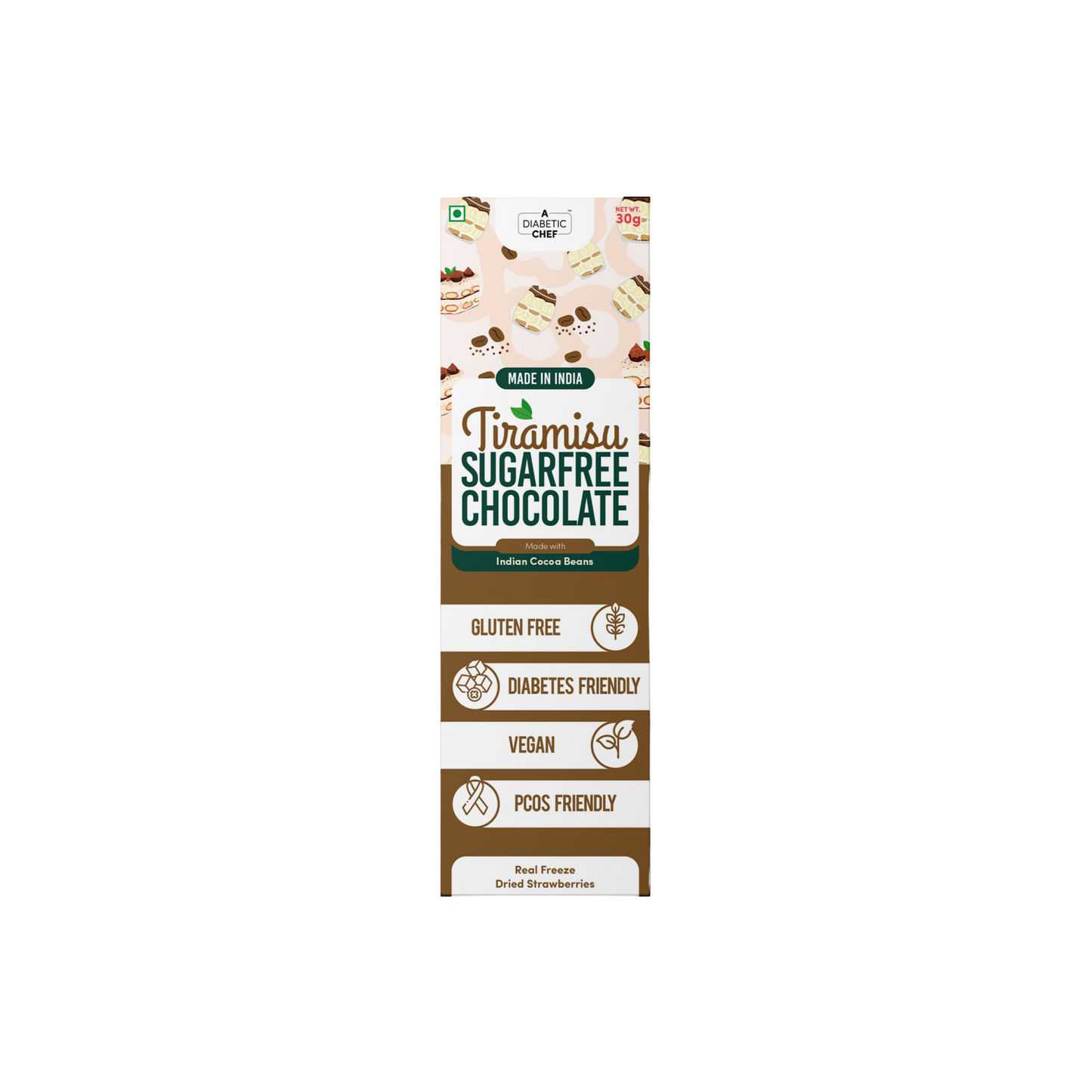 Coconut SugarFree Chocolate | A Diabetic Chef | Vegan, 30g