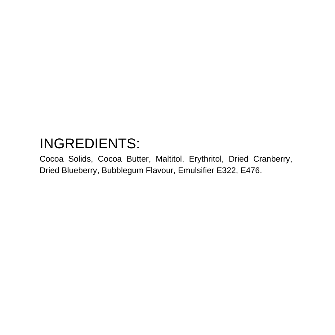 Bubblegum SugarFree Chocolate | A Diabetic Chef | Vegan, 30g