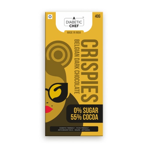Plain Sugar-Free Dark Chocolate | A Diabetic Chef | Vegan, 40g