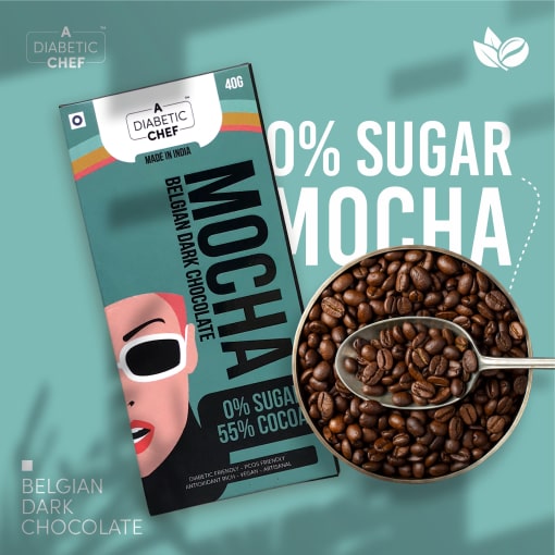 Plain Sugar-Free Dark Chocolate | A Diabetic Chef | Vegan, 40g
