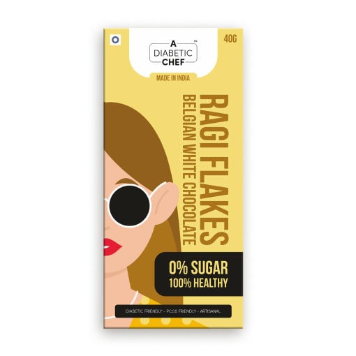 Blueberry Sugar-Free Belgian White Chocolate | A Diabetic Chef | 40g