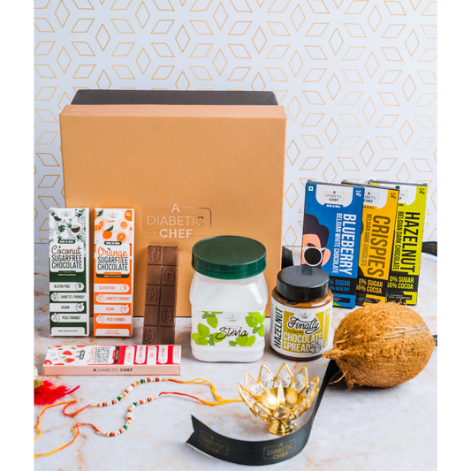 Rakhi Mega Sugarfree Gift Box  | Sugar-free | A diabetic chef | Gifting | Rs. 2499