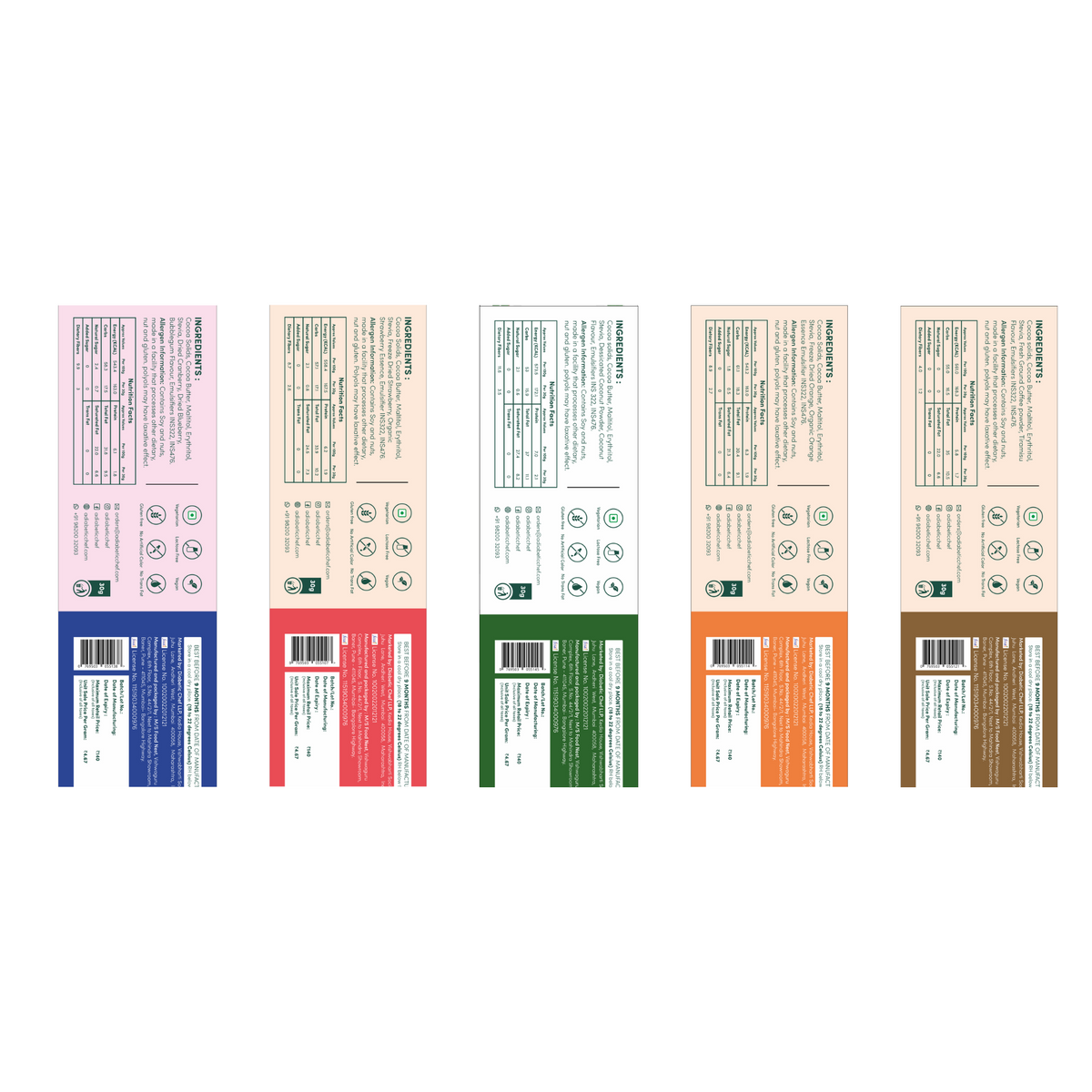 Sugar-Free Chocolates | A Diabetic Chef | Vegan, 30g (Pack of 10 Assorted Flavours)